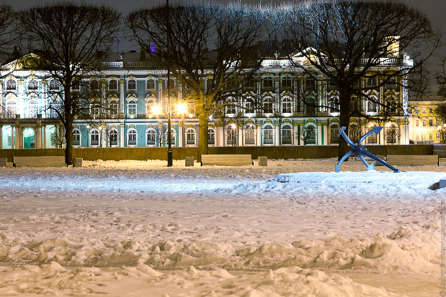 Ночные жемчужины зимнего Петербурга Санкт-Петербург, Россия