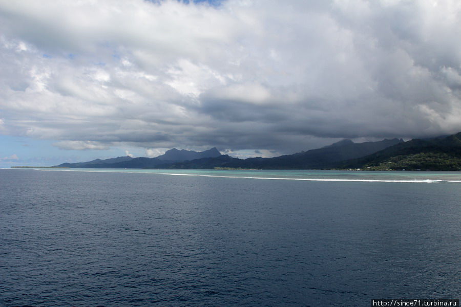 Как заметить остров в океане Французская Полинезия