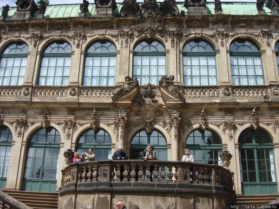 Дрезденская картинная галерея со стороны внутреннего двора Дрезден, Германия
