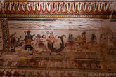 Дворец Радж Махал, изображения инкарнаций Вишну в образе рыбы, спасающей первочеловека Ману и черепахи, сражающейся с демонами