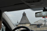 Кремль из окна автомобиля