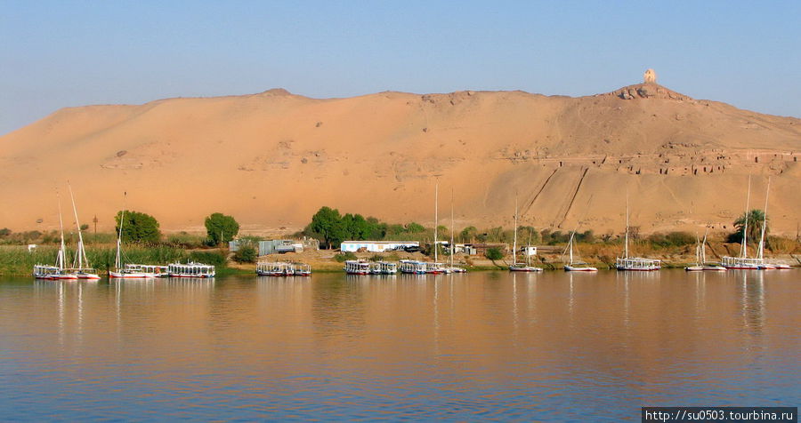 Дюны Асуана утром Египет