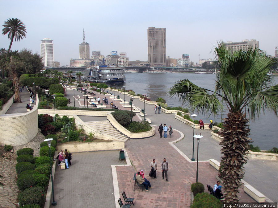 Хороший парк на левом берегу Нила Египет