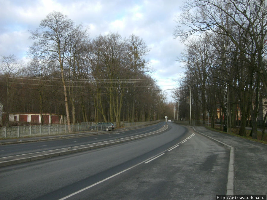 Калининградское шоссе, вид в сторону Полесска