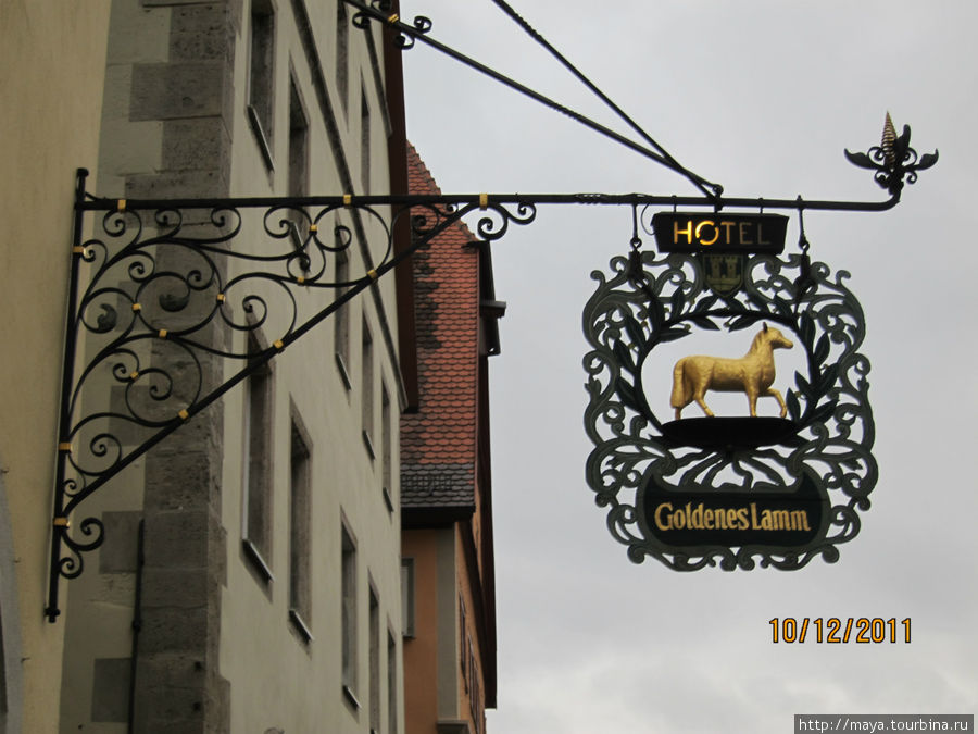 Реклама средневековья Ротенбург-на-Таубере, Германия