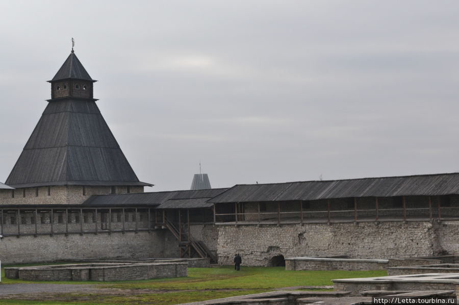 Внутри крепости Псков, Россия