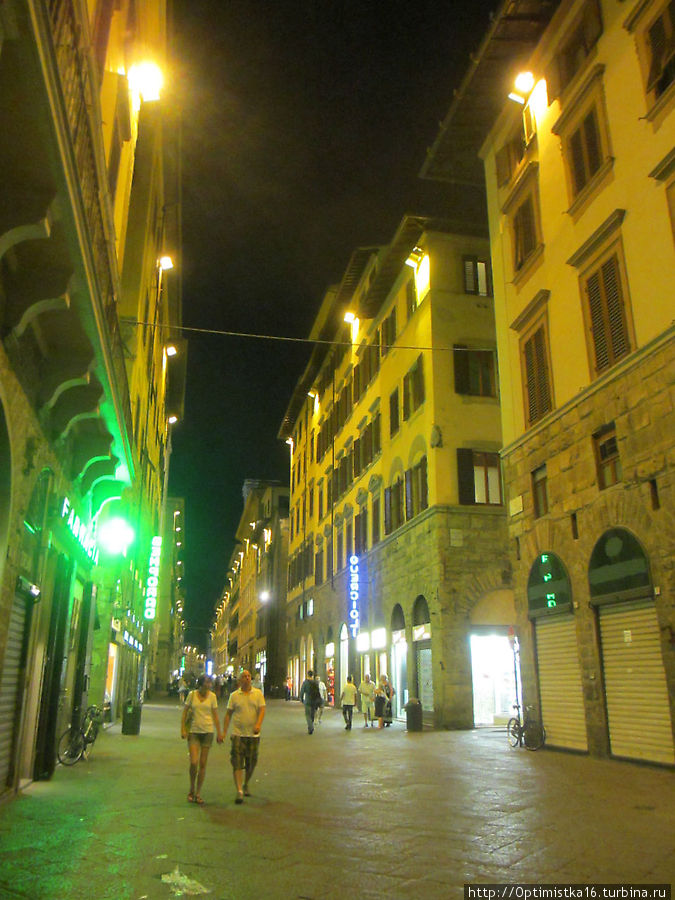 Вечер первого дня во Флоренции. Продолжение прогулки Флоренция, Италия