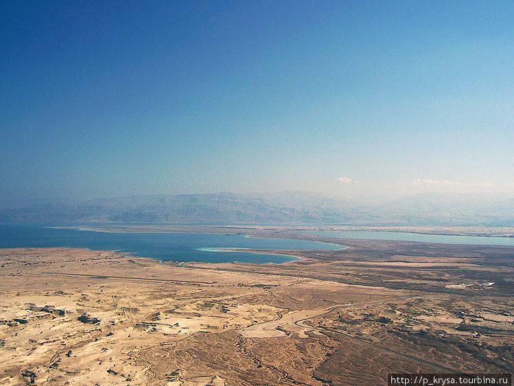 Вид на Мертвое море с Масады Мертвое море, Израиль