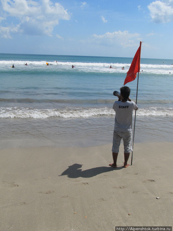 Каждая сёрф школа обеспечивает фотоподдержку  начинающим Кута, Индонезия