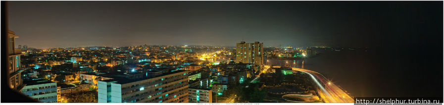 И на последок ночной вид из окна отеля. Ждите продолжения..... Гавана, Куба