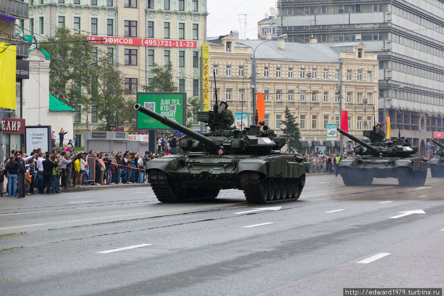 Парад военной техники в День Победы Москва, Россия