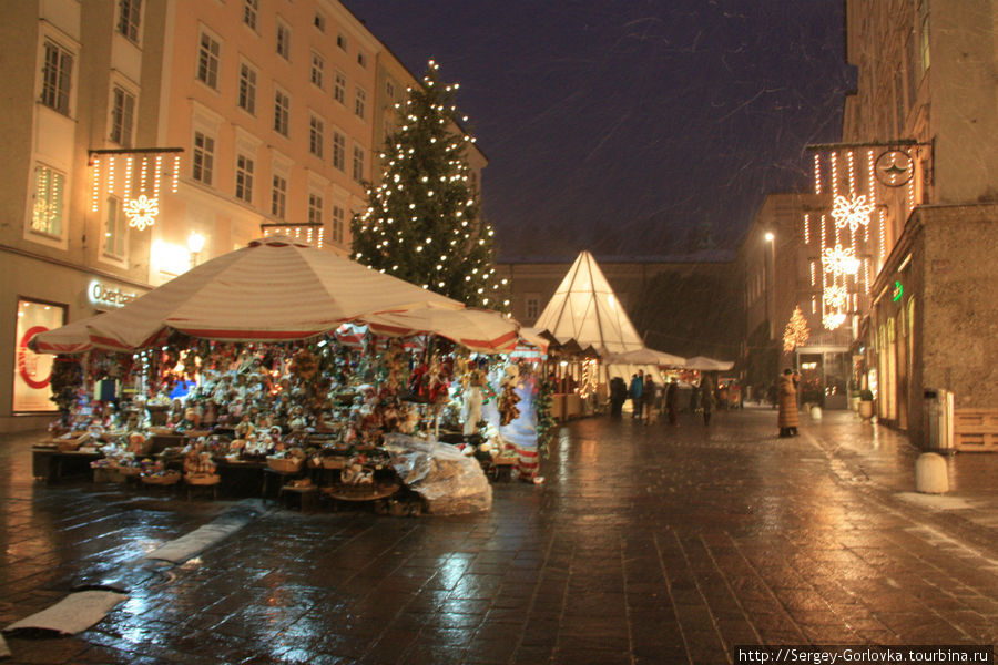 Рождество в городе Моцарта Зальцбург, Австрия