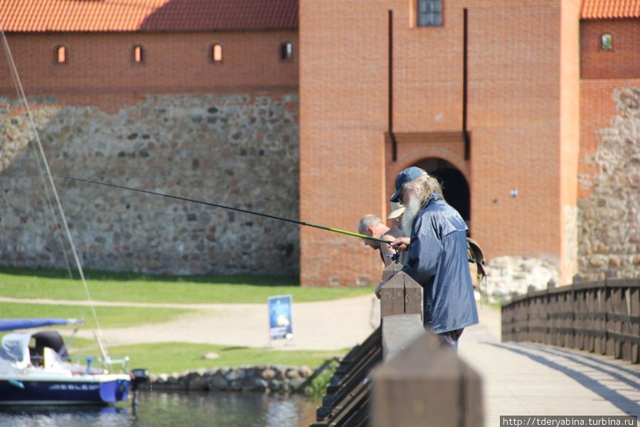 Вода в озерах очень чистая, и, говорят, богата на рыбу Тракай, Литва
