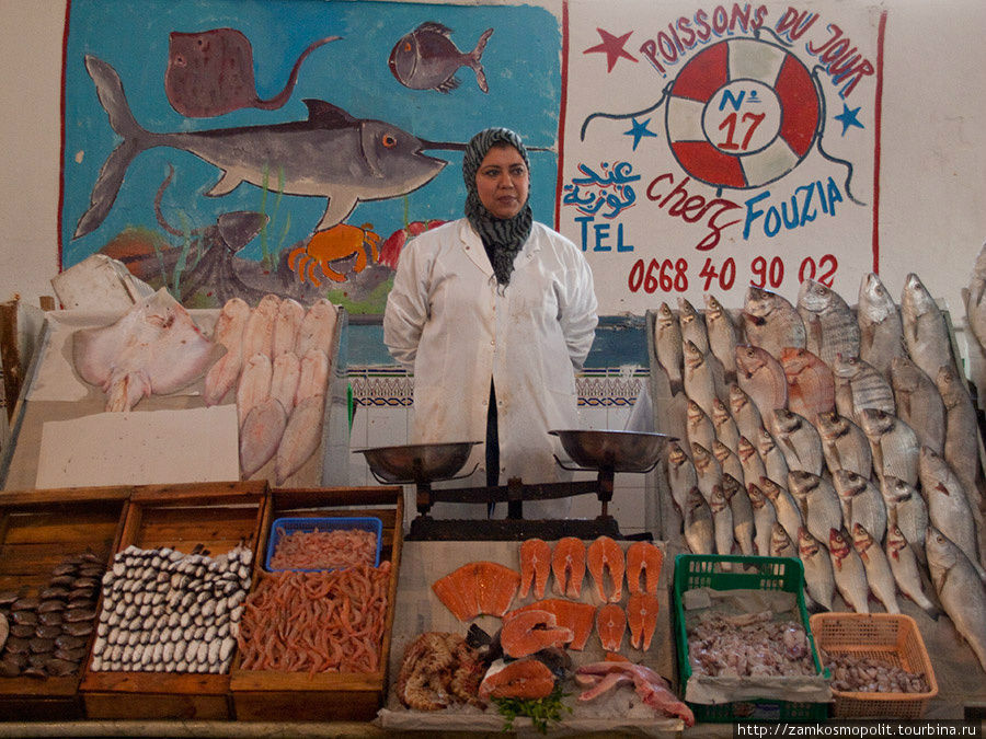 Центральный рынок в Касабланке Марокко