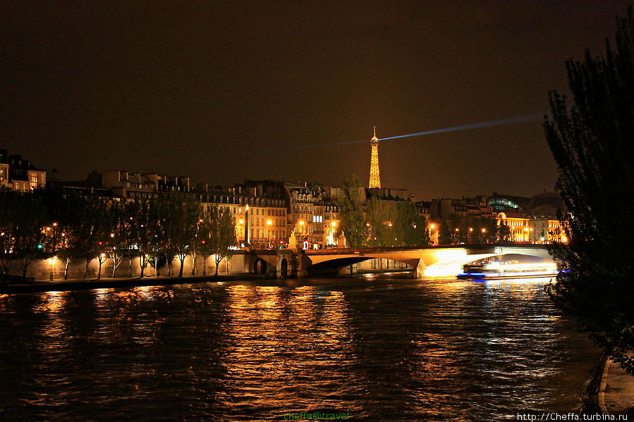 Моменты ночного Парижа Париж, Франция