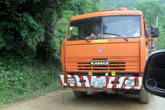 Наши Камазы пока все еще встречаются на лаосских дорогах, хотя китайских грузовиков уже больше