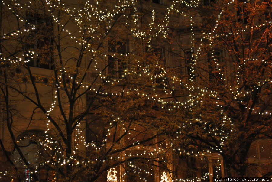 Вацлавская площадь: к встрече Рождества готов Прага, Чехия