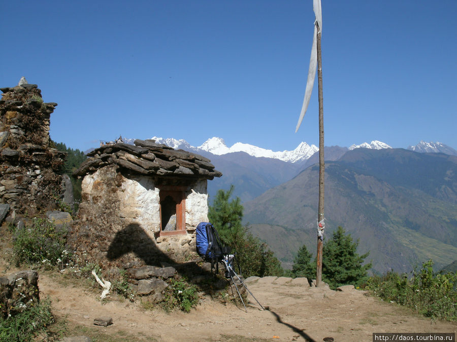 Стоянка у молитвенной мельницы Лангтанг, Непал