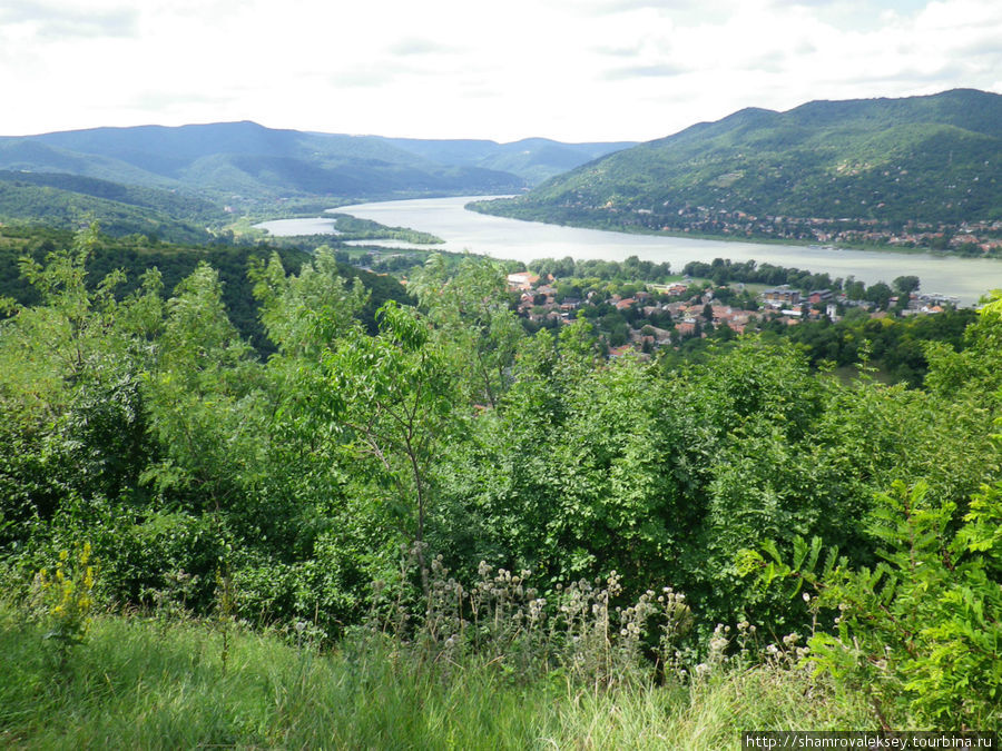 Дунай со стен Вишеграда Вишеград, Венгрия