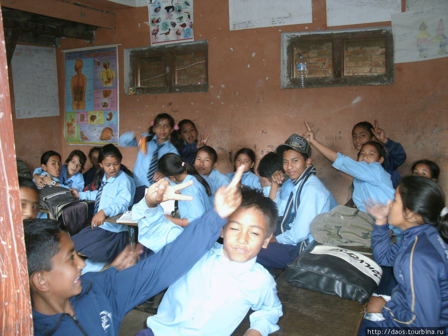 Школа в Панаути Панаути, Непал