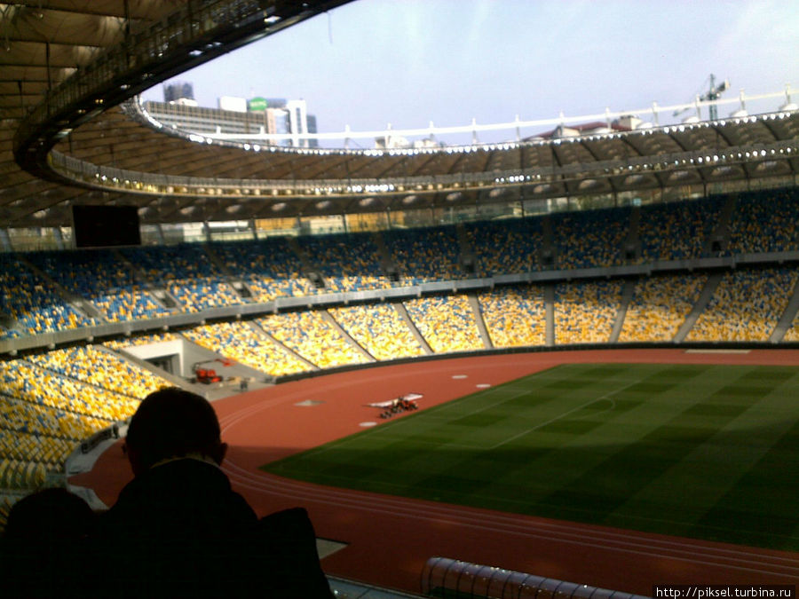 НСК Олимпийский,вид на стадион Киев, Украина
