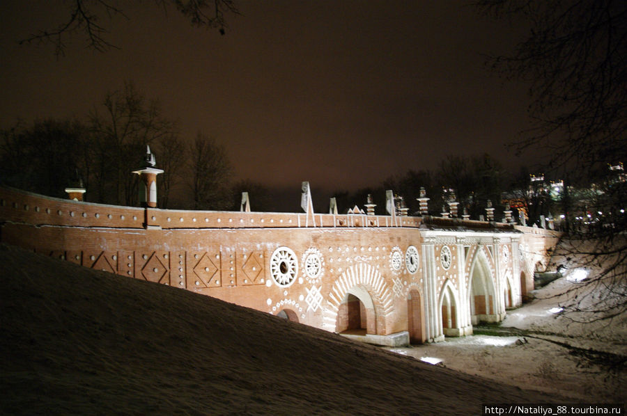 Зимний парк Царицыно Москва, Россия