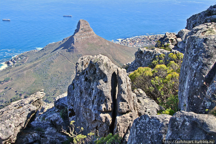 Львиная гора сверху кажется малышкой:) Кейптаун, ЮАР