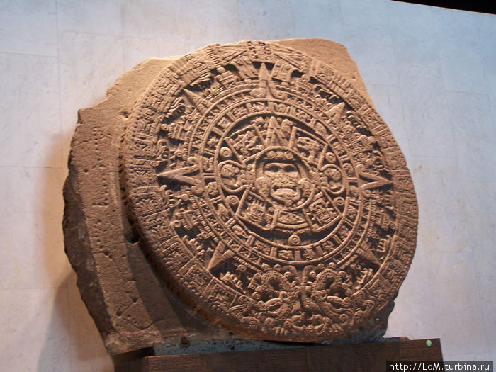Камень Солнца, известный как ацтекский календарь Мехико, Мексика
