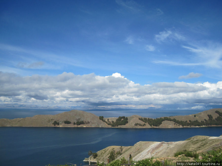 озеро Титикака Копакабана, Боливия