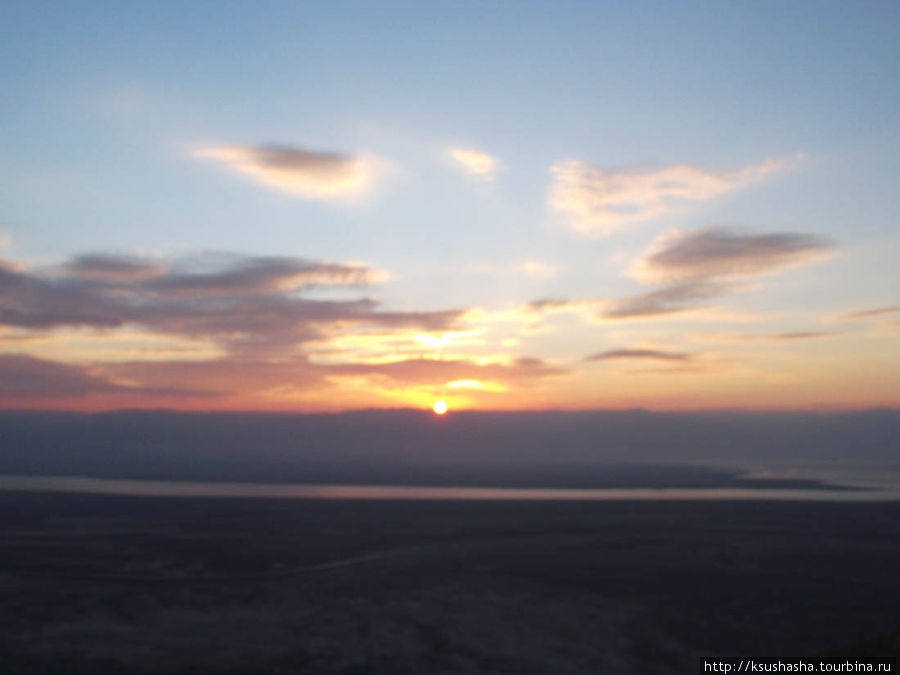 Масада. Восход с высоты птичьего полёта Масада крепость, Израиль