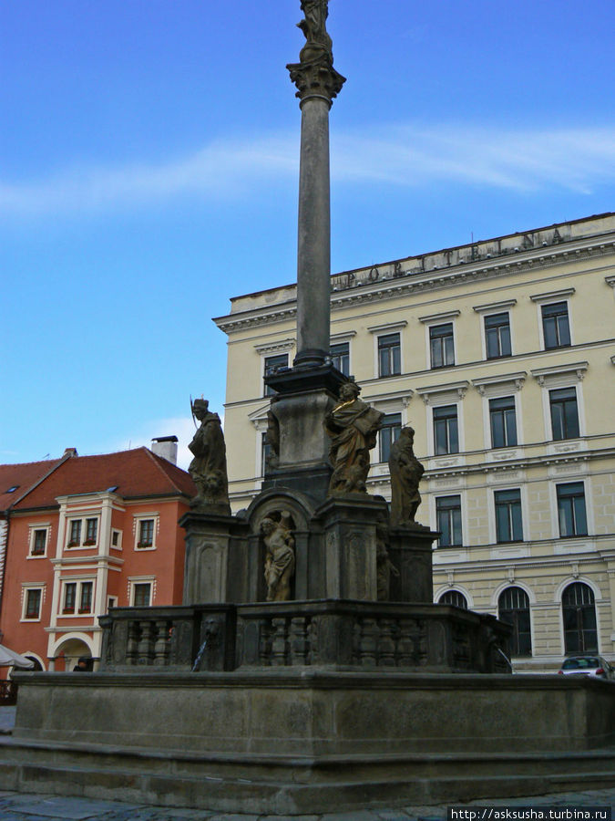 Марианская колонна Чешский Крумлов, Чехия