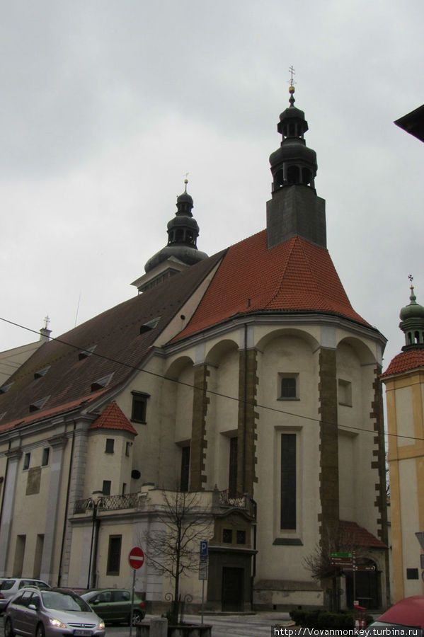 Кафедральный собор Св.Микулаша. Заложен в третей четверти XIII столетия. Ческе-Будеёвице, Чехия