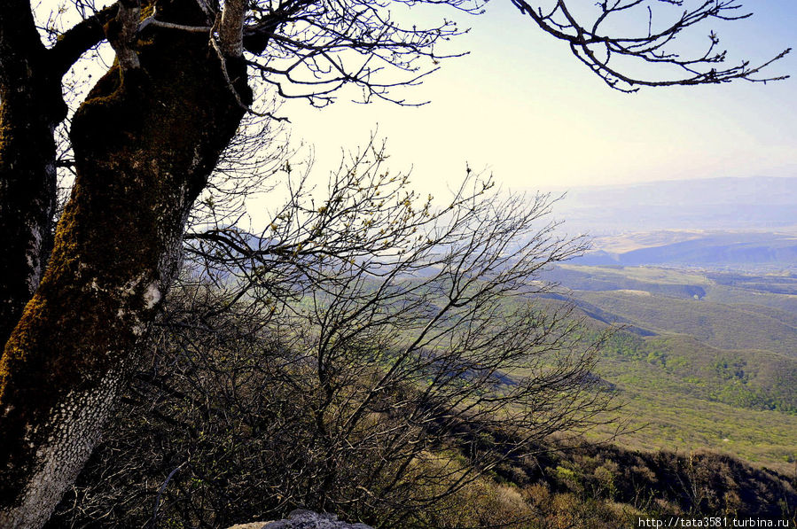 Виды с горы Зедазени Мцхета, Грузия
