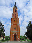 Башня костёла евангельской церкви на pl.Krolowej Jadwigi