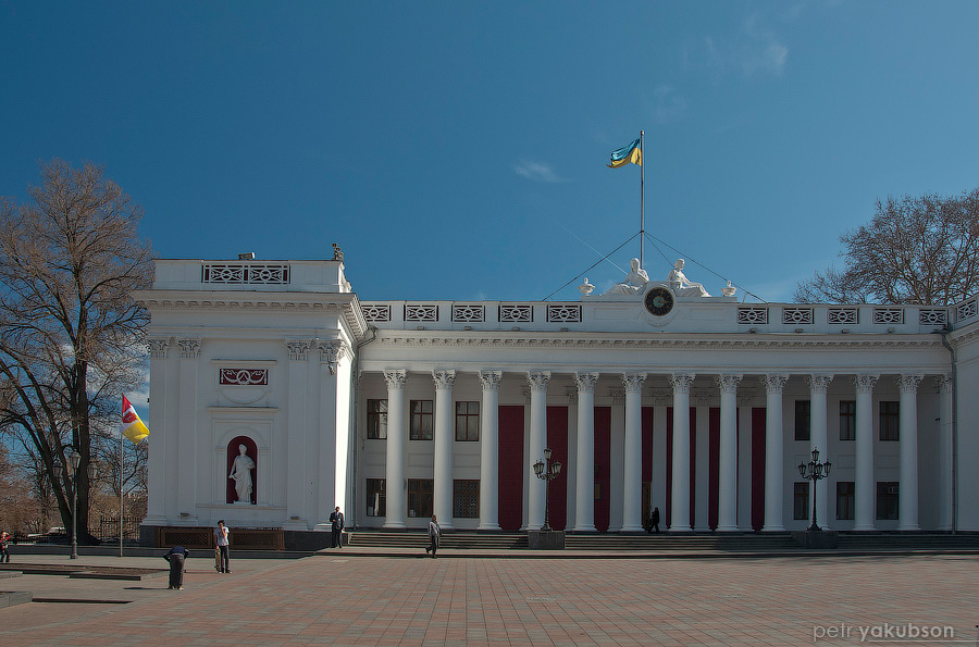Думская площадь, здание старой биржи Одесса, Украина