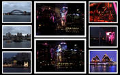 По центру два кадра это как раз снимок с видеокамеры.  Видны огни города и отображение танцовщиц.