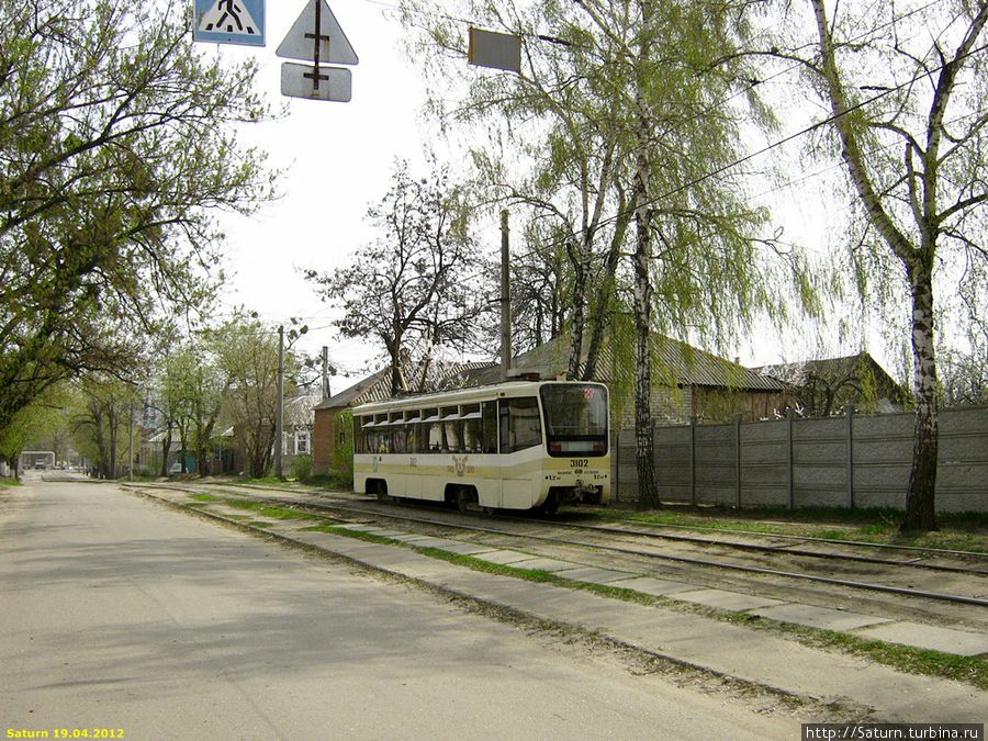 Трамвайный аншлаг по ул.Кривомазова 19.04.12 Харьков, Украина