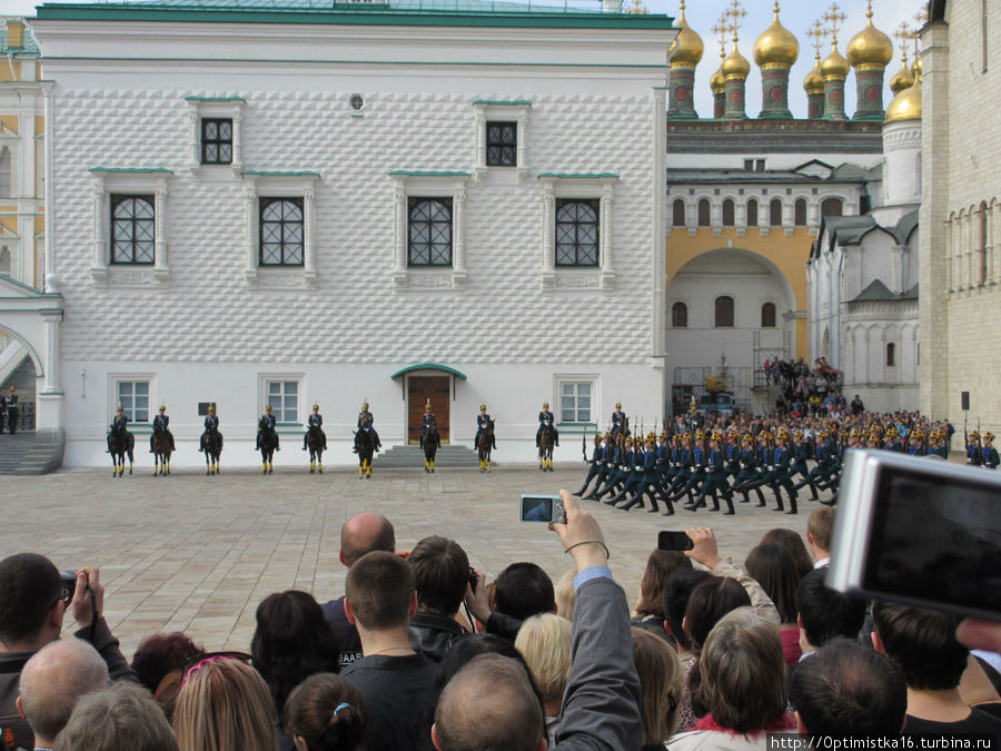 Развод пеших и конных караулов Президентского полка. Часть 1 Москва, Россия