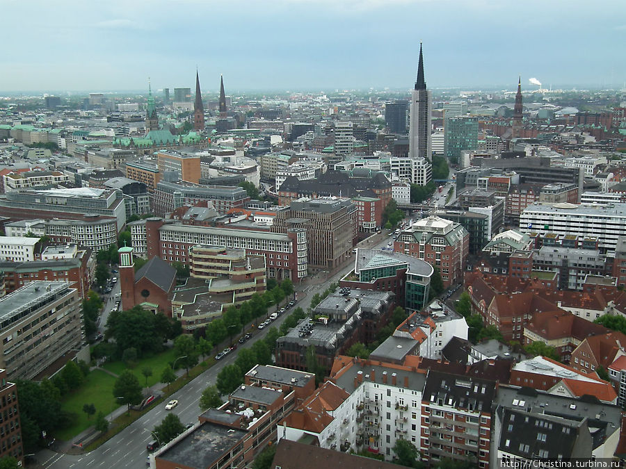 Обзорный  взгляд на Гамбург Гамбург, Германия