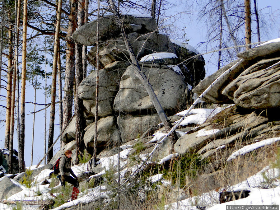 Безымянные скалы горного кряжа Кырман Невьянск, Россия
