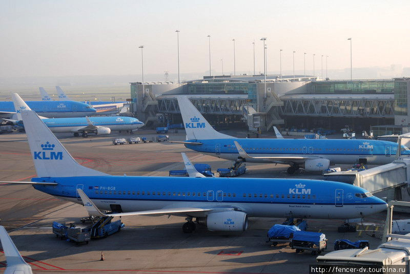 777 боинги KLM, курсирующие через Атлантику Амстердам, Нидерланды