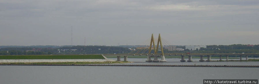 Панорама Казани. Мост Миллениум Казань, Россия