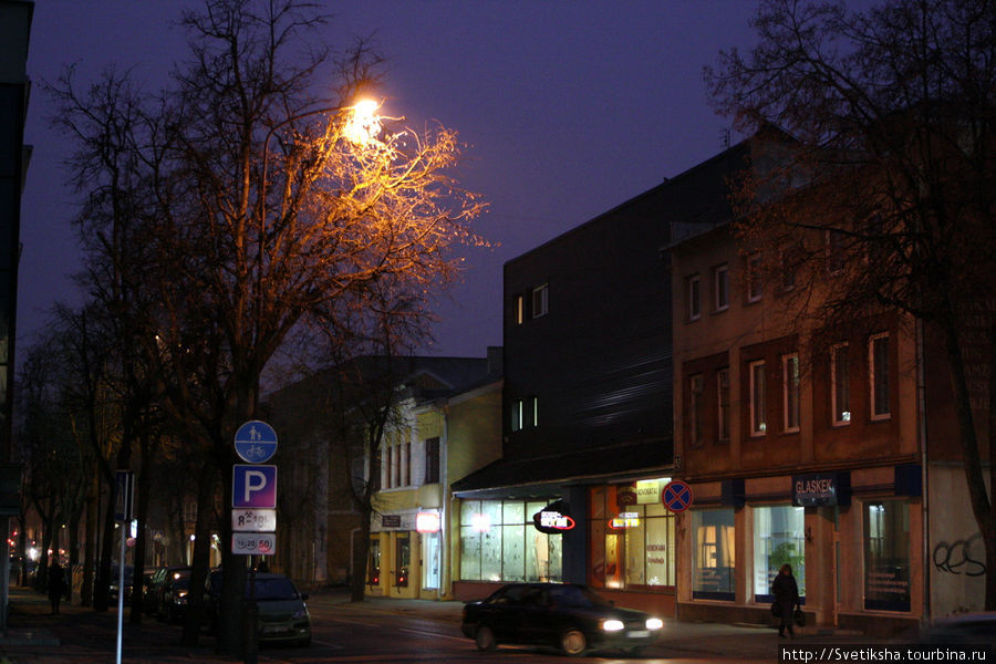 Ночной Шауляй Шауляй, Литва