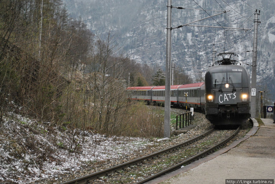 Поезд на Вену Хальштатт, Австрия