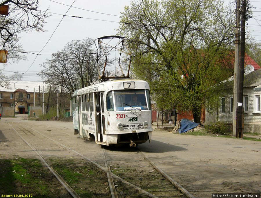 Совсем пустой покидает семёрка свою родную конечную. Харьков, Украина