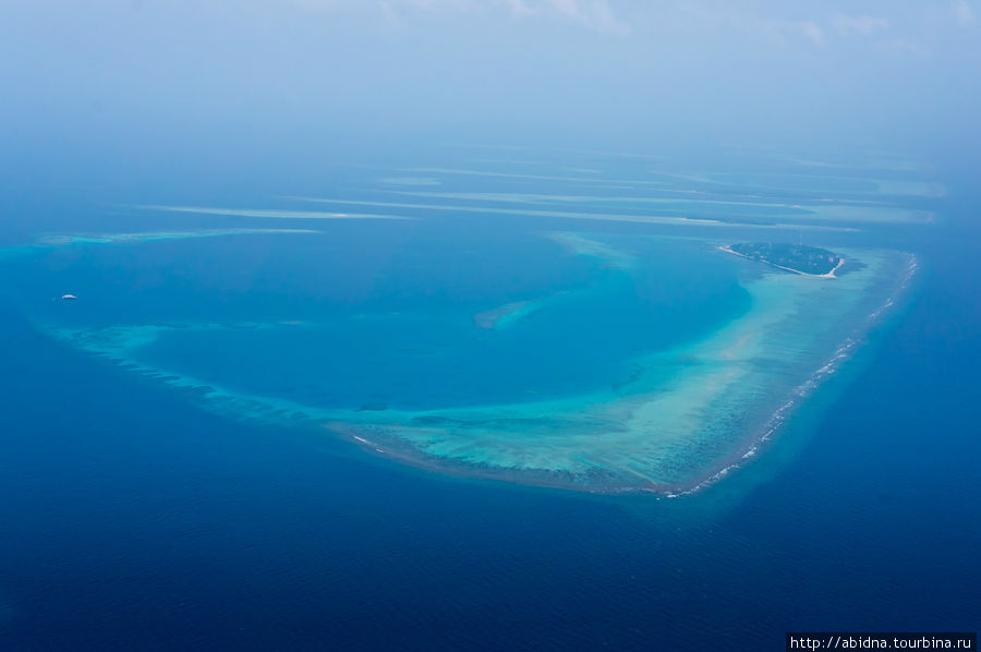 Мальдивы с высоты гидросамолета Мальдивские острова