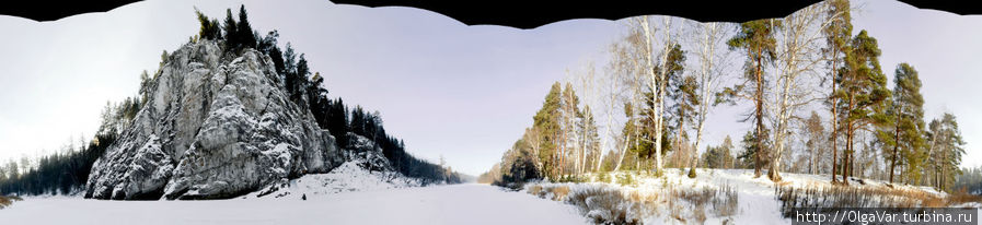 Панорамный вид на гору Толстик. Автор — Павел Добряк, с разрешения которого я размещаю эту фотографию Первоуральск, Россия