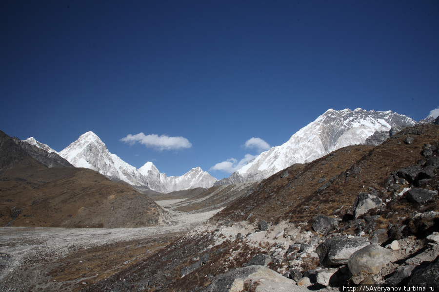 Морена ледника Кхумбу Намче-Базар, Непал