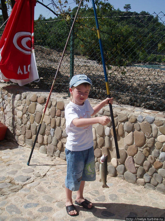 Рыбалка в горах Алания, Турция