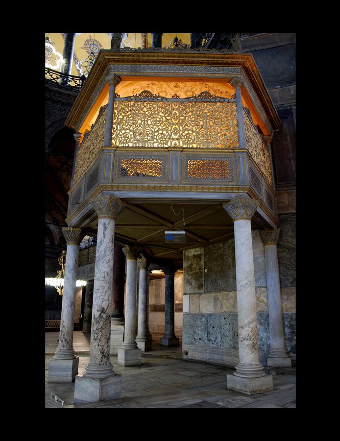 Ложа Султана, декорированная братьями Фоссати Стамбул, Турция